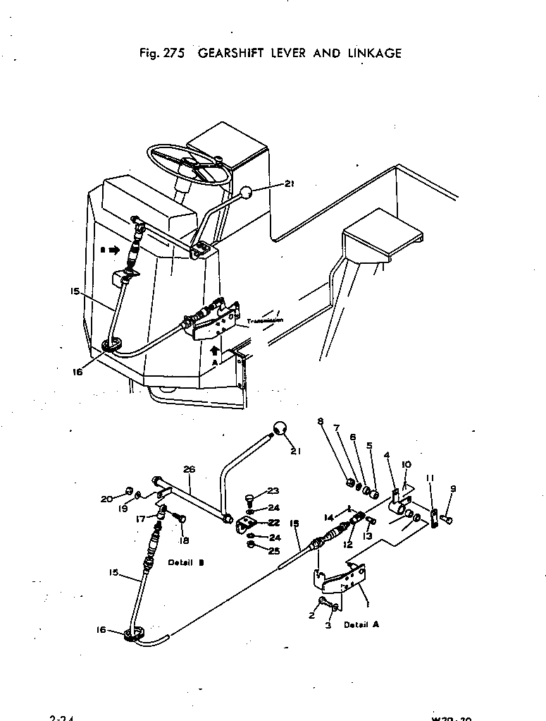 Схема запчастей Komatsu W20-1 - РЫЧАГ ПЕРЕКЛЮЧЕНИЯ ПЕРЕДАЧ И МЕХАНИЗМ ГИДРОТРАНСФОРМАТОР И ТРАНСМИССИЯ