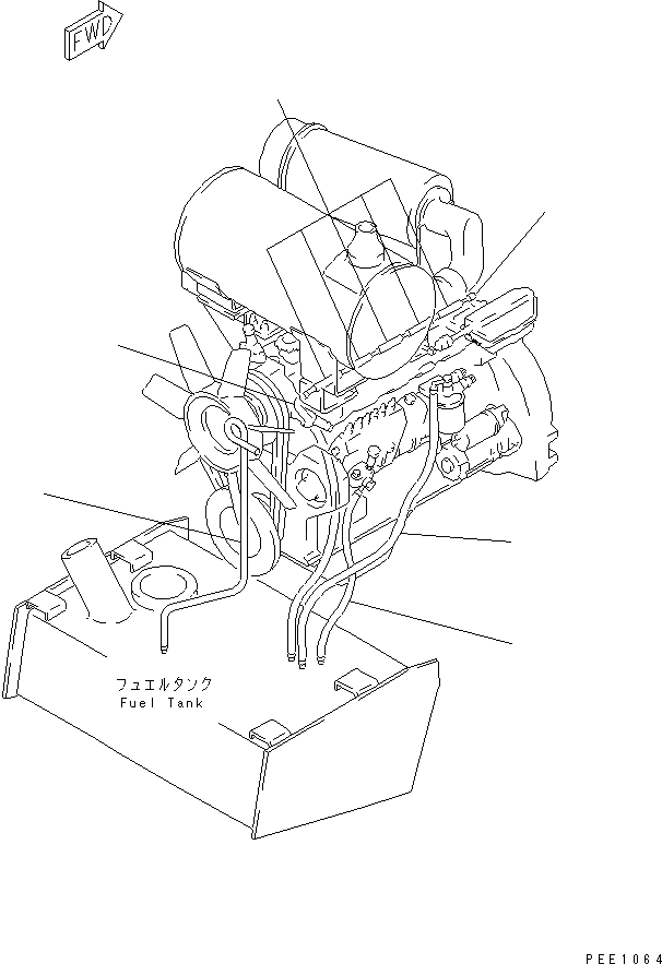 Схема запчастей Komatsu WA100-3-X - ЧАСТИ ДЛЯ ПЕРИОДИЧ. ЗАМЕНЫ (/) (ТОПЛИВН. ШЛАНГИ)(№-) КАТАЛОГИ ЗЧ