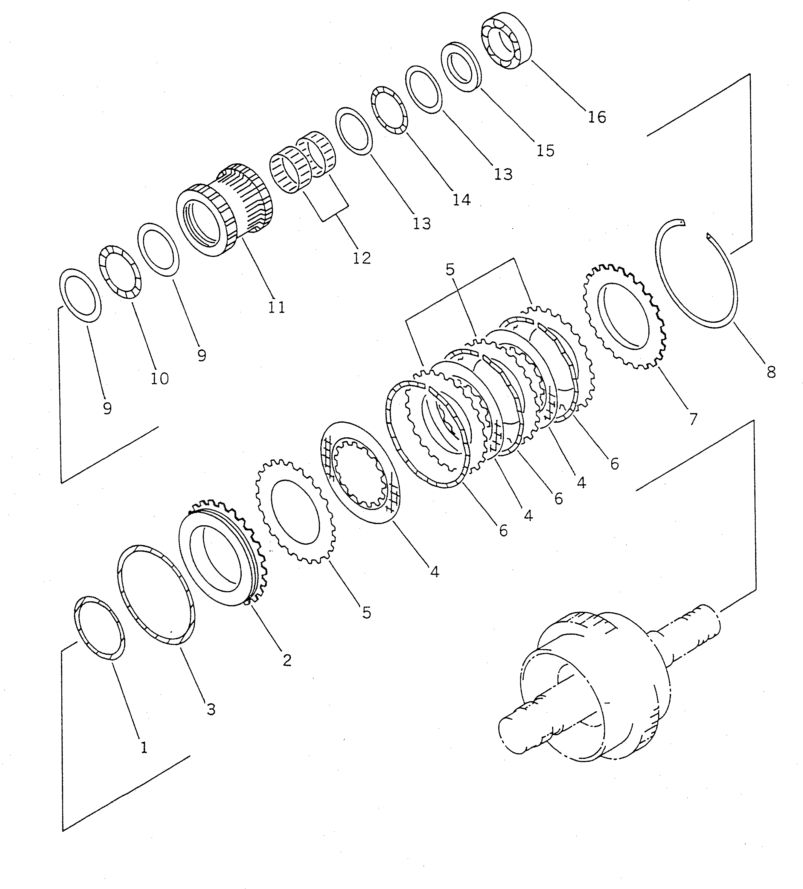 Схема запчастей Komatsu WA100-1 - 3 МУФТА (TBG/ABE СПЕЦ-Я.)(№-) СПЕЦ. APPLICATION ЧАСТИ