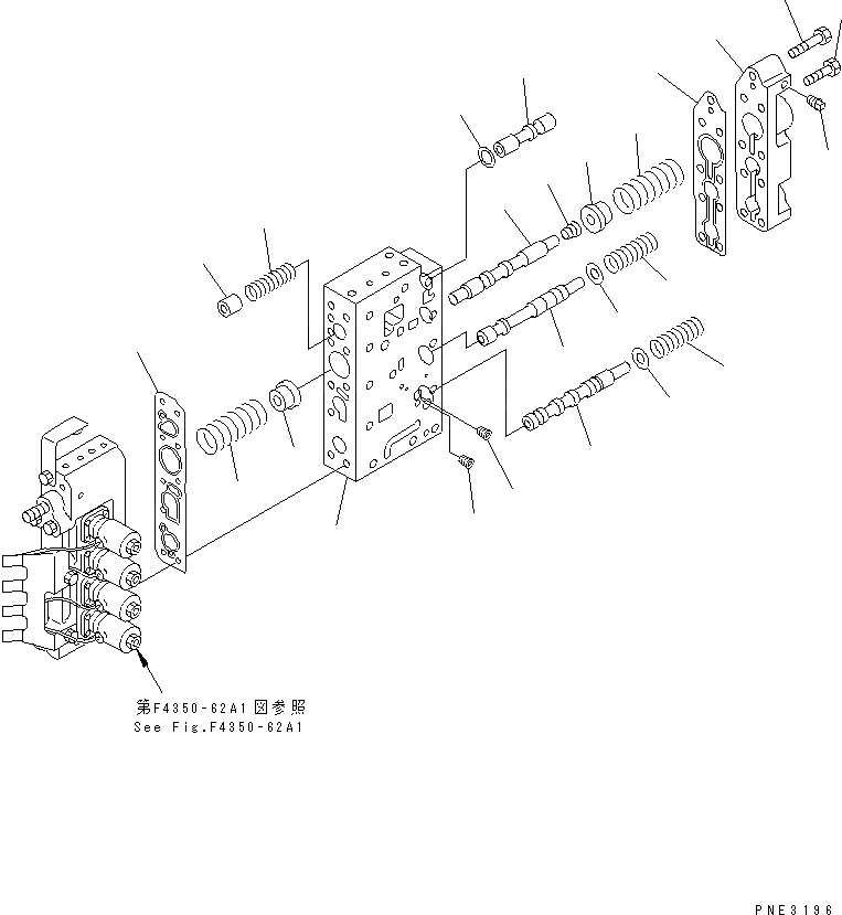 Схема запчастей Komatsu WA100-3-HW - КЛАПАН УПРАВЛЕНИЯ ТРАНСМИССИЕЙ (/) (НИЖНИЙ КЛАПАН)(№-(87)) ГИДРОТРАНСФОРМАТОР И ТРАНСМИССИЯ