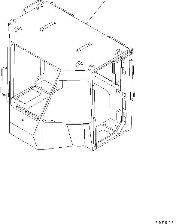 Схема запчастей Komatsu WA100-3-HW - КАБИНА ДЛЯ 2 ЧЕЛ. (КАБИНА WELD)(№-) КАБИНА ОПЕРАТОРА И СИСТЕМА УПРАВЛЕНИЯ