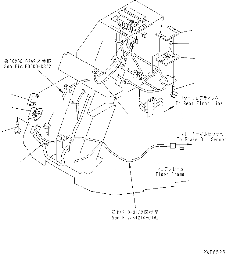 Схема запчастей Komatsu WA100-3A-SN - ПОЛ Э/ПРОВОДКА (С КАБИНОЙ ДЛЯ 2 ЧЕЛ.) (ЩИТКИ) КАБИНА ОПЕРАТОРА И СИСТЕМА УПРАВЛЕНИЯ