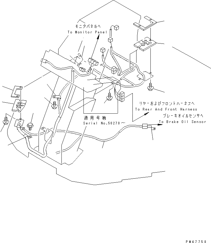 Схема запчастей Komatsu WA100-3A-S - ЭЛЕКТРИКА (ПОЛ ЛИНИЯ)(№-) КОМПОНЕНТЫ ДВИГАТЕЛЯ И ЭЛЕКТРИКА