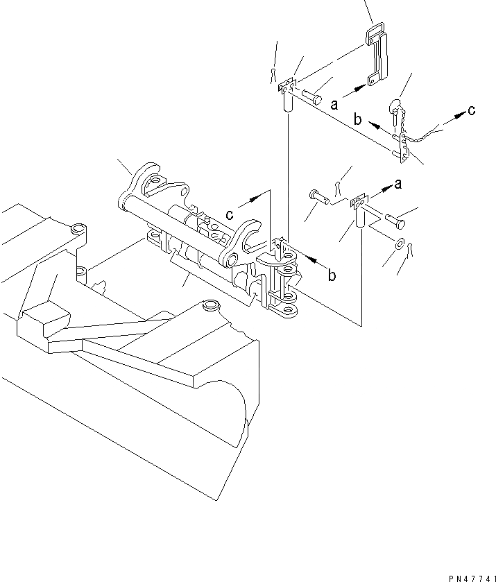 Схема запчастей Komatsu WA100-3A-S - КОВШ С 2-СТОРОНН. РАЗГРУЗКОЙ (/) (CRADLE)(№-) РАБОЧЕЕ ОБОРУДОВАНИЕ