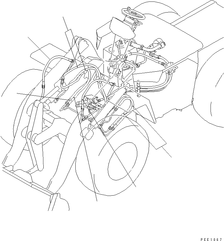 Схема запчастей Komatsu WA100-3A-S - ШЛАНГИ РАБОЧ. ОБОРУД-Я(№-) ЧАСТИ BOOK