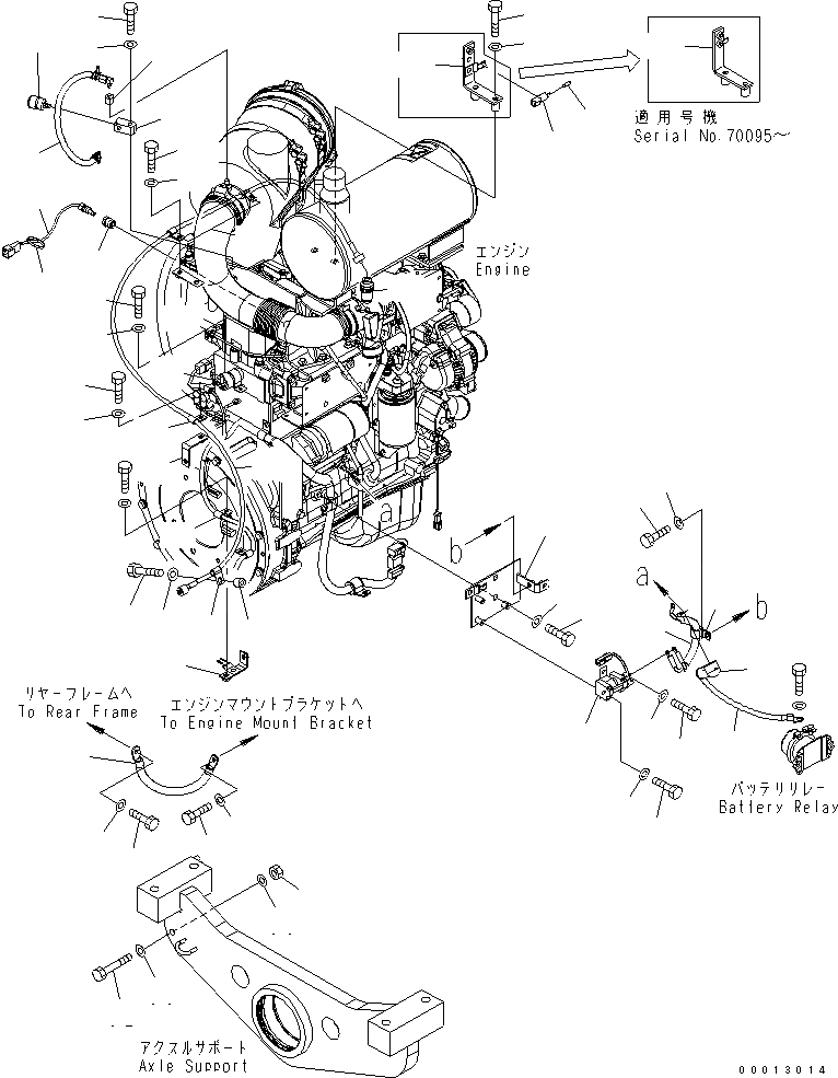 Схема запчастей Komatsu WA100-5 - Э/ПРОВОДКА ДВИГАТЕЛЯ (/) (STARTER Э/ПРОВОДКА И ДАТЧИК) (ДЛЯ ОТОПИТЕЛЯ&АНТИОБЛЕДЕНИТЕЛЬ¤ ТАХОГРАФ¤КАБИНА ДЛЯ 2 ЧЕЛ.) КОМПОНЕНТЫ ДВИГАТЕЛЯ