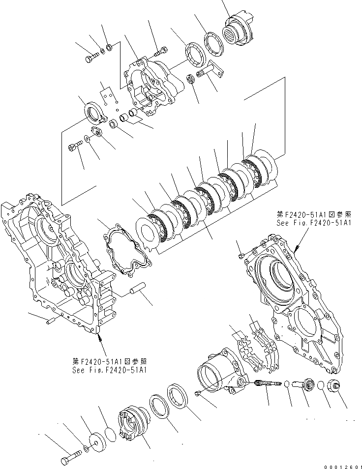 Схема запчастей Komatsu WA100-5 - ПЕРЕДАЧА (/) (СОЕДИНЕНИЕ) (ТАХОГРАФ) ТРАНСМИССИЯ