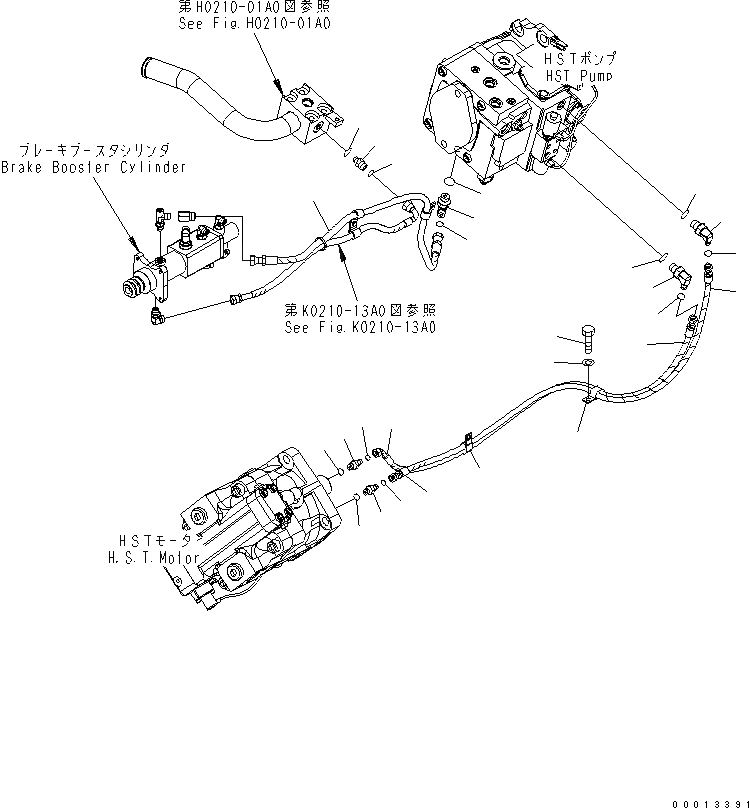 Схема запчастей Komatsu WA100-5 - INCHING УПРАВЛ-Е КАБИНА ОПЕРАТОРА И СИСТЕМА УПРАВЛЕНИЯ