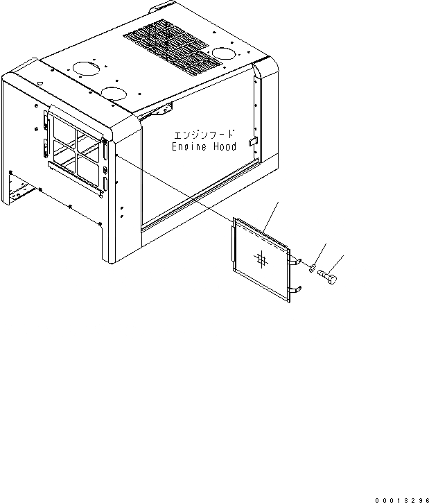 Схема запчастей Komatsu WA100-5-SN - КАПОТ (ВОЗДУХОВОДЫ SHHET) ЧАСТИ КОРПУСА