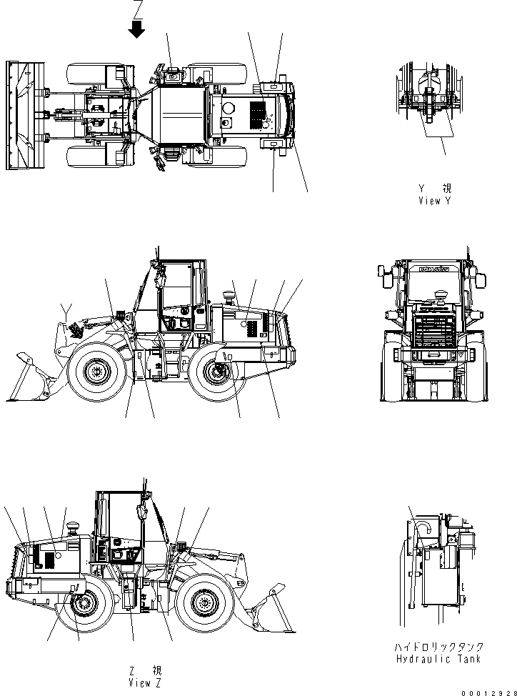 Схема запчастей Komatsu WA100-5-SN - МАРКИРОВКА МАРКИРОВКА