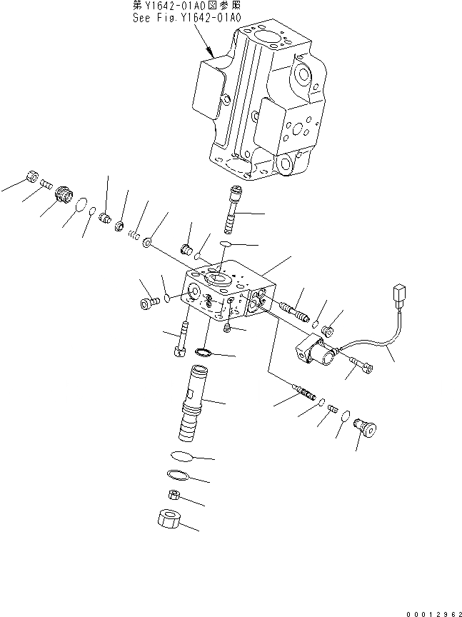 Схема запчастей Komatsu WA100-5-SN - HST МОТОР (/) ОСНОВН. КОМПОНЕНТЫ И РЕМКОМПЛЕКТЫ
