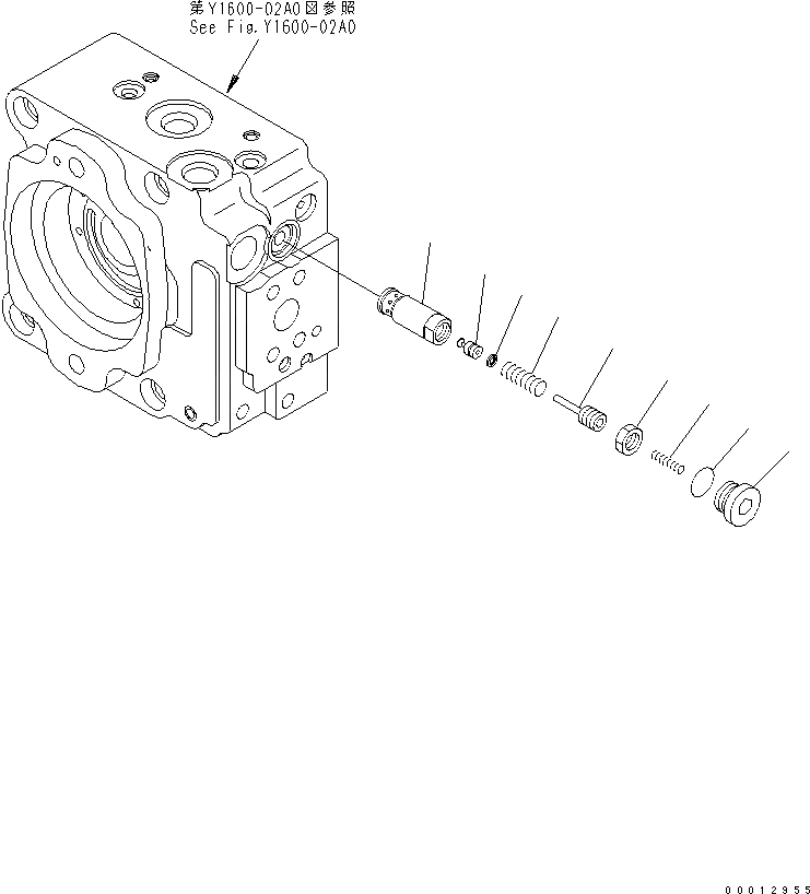 Схема запчастей Komatsu WA100-5-CN - HST НАСОС (/) ОСНОВН. КОМПОНЕНТЫ И РЕМКОМПЛЕКТЫ