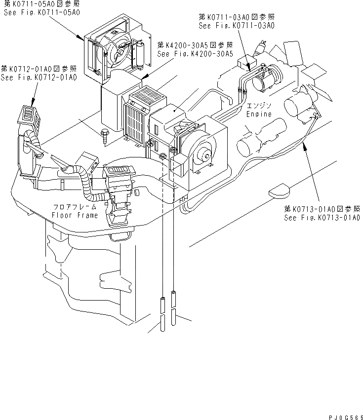 Схема запчастей Komatsu WA100M-3-CB - КОНДИЦ. ВОЗДУХА (БЛОК КОНДИЦ. ВОЗДУХА)(№-) OPERATIORS ОБСТАНОВКА И СИСТЕМА УПРАВЛЕНИЯ