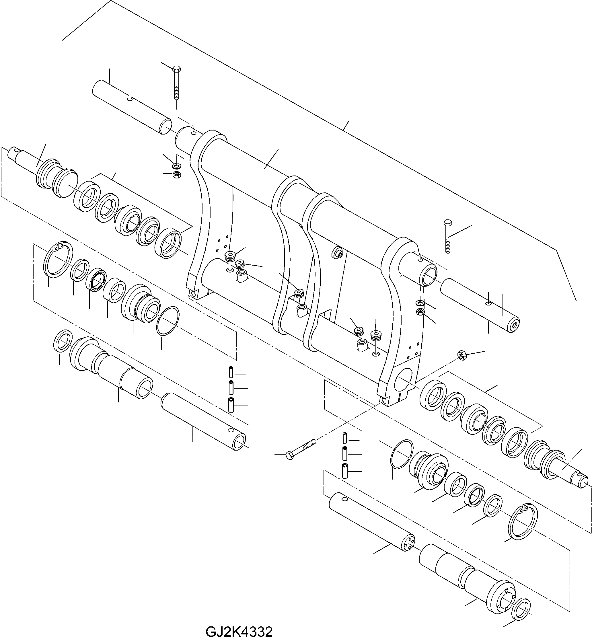 Схема запчастей Komatsu WA100M-6 - БЫСТРОСЪЕМН. МЕХ-М (ВНУТР. ЧАСТИ) T РАБОЧЕЕ ОБОРУДОВАНИЕ