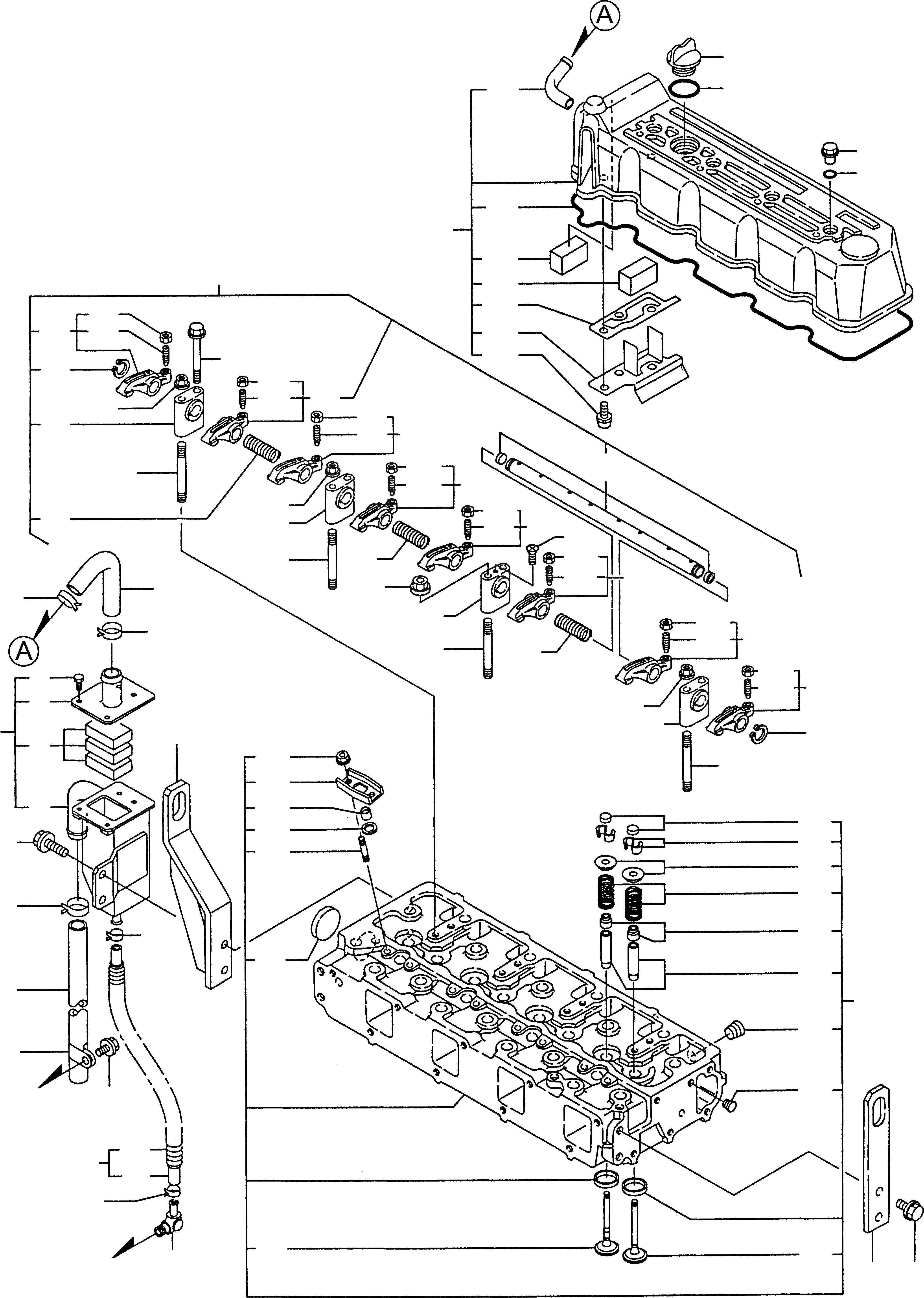 Схема запчастей Komatsu WA115-3 - ГОЛОВКА ЦИЛИНДРОВ И ATTACHING ЧАСТИ ДВИГАТЕЛЬ, КРЕПЛЕНИЕ ДВИГАТЕЛЯ