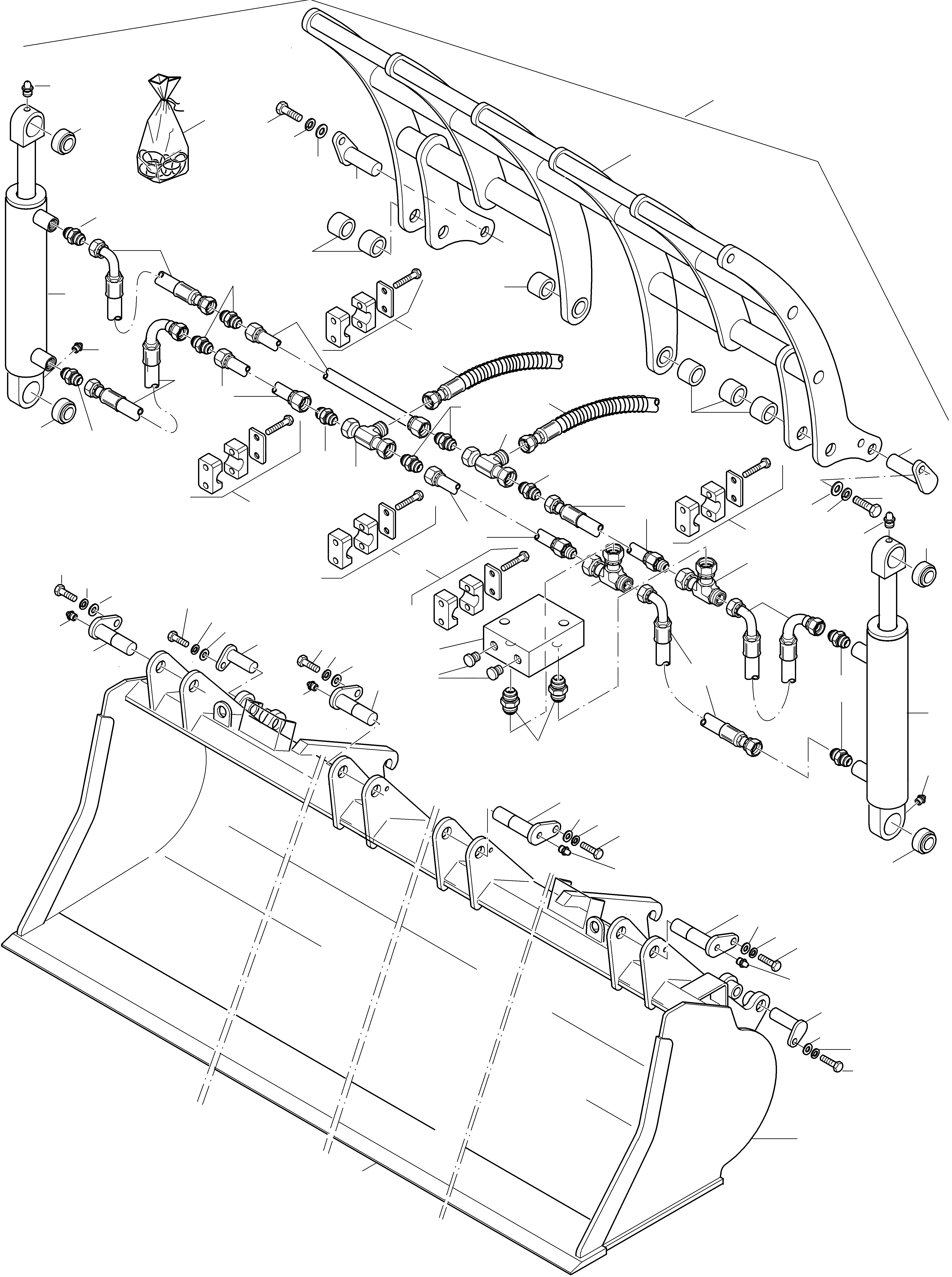 Схема запчастей Komatsu WA115-3 - COMPOST КОВШ ОБОРУД-Е