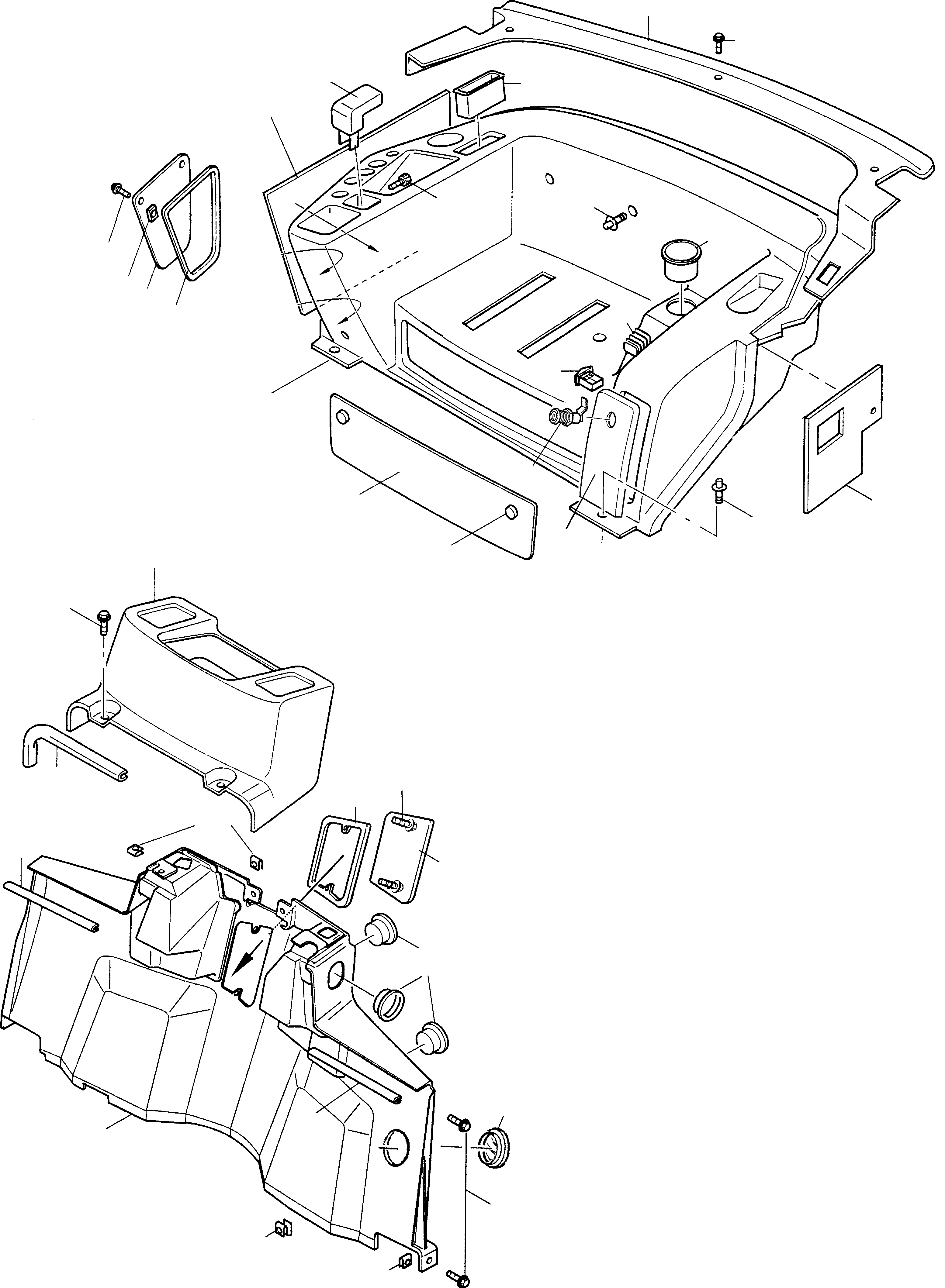 Схема запчастей Komatsu WA115-3 - SOUNDЗАЩИТАING OF КАБИНА ПРИВОДRS КАБИНА