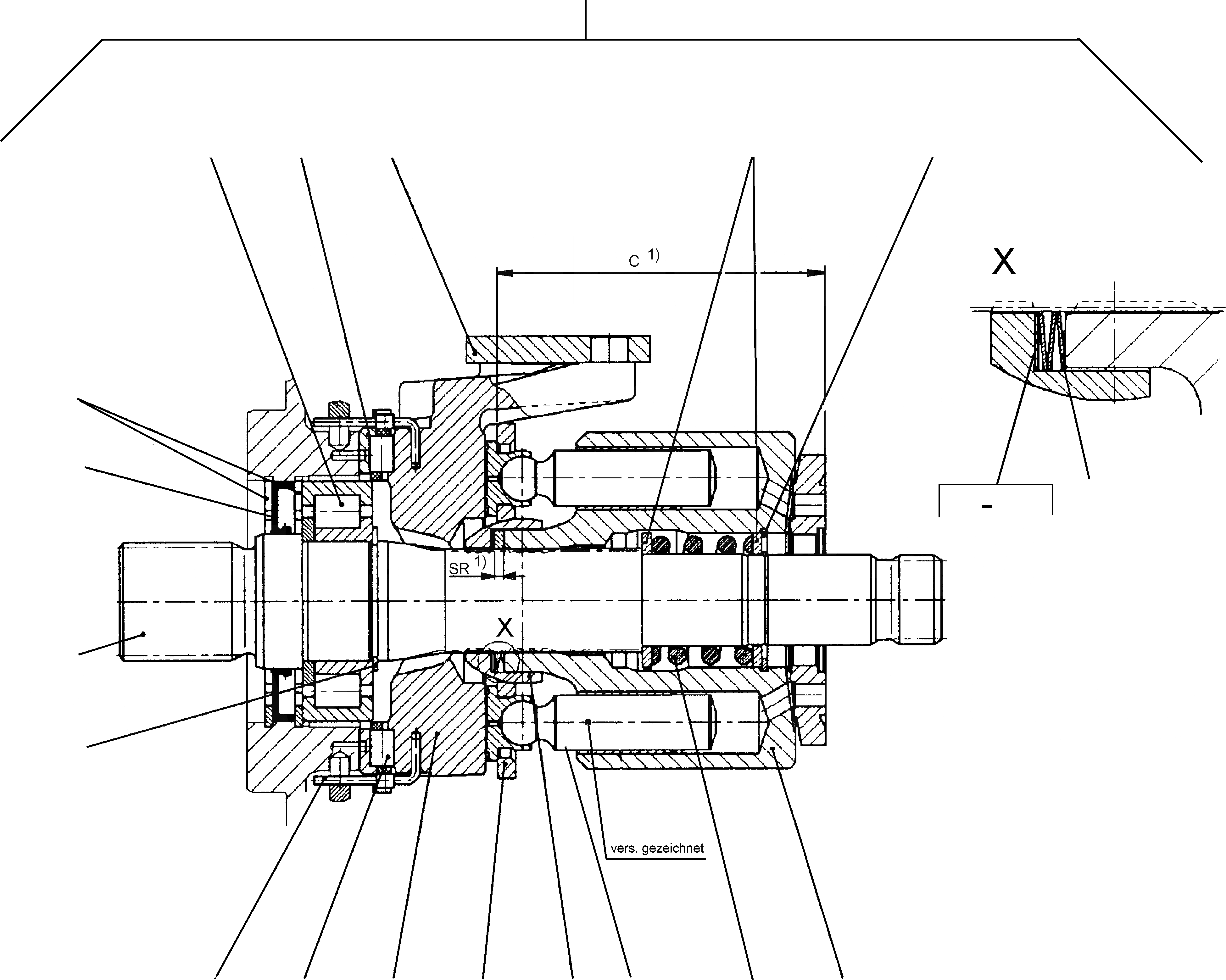 Схема запчастей Komatsu WA115-3 - AXIAL ПОРШЕНЬ НАСОС AXIAL ПОРШЕНЬ НАСОС