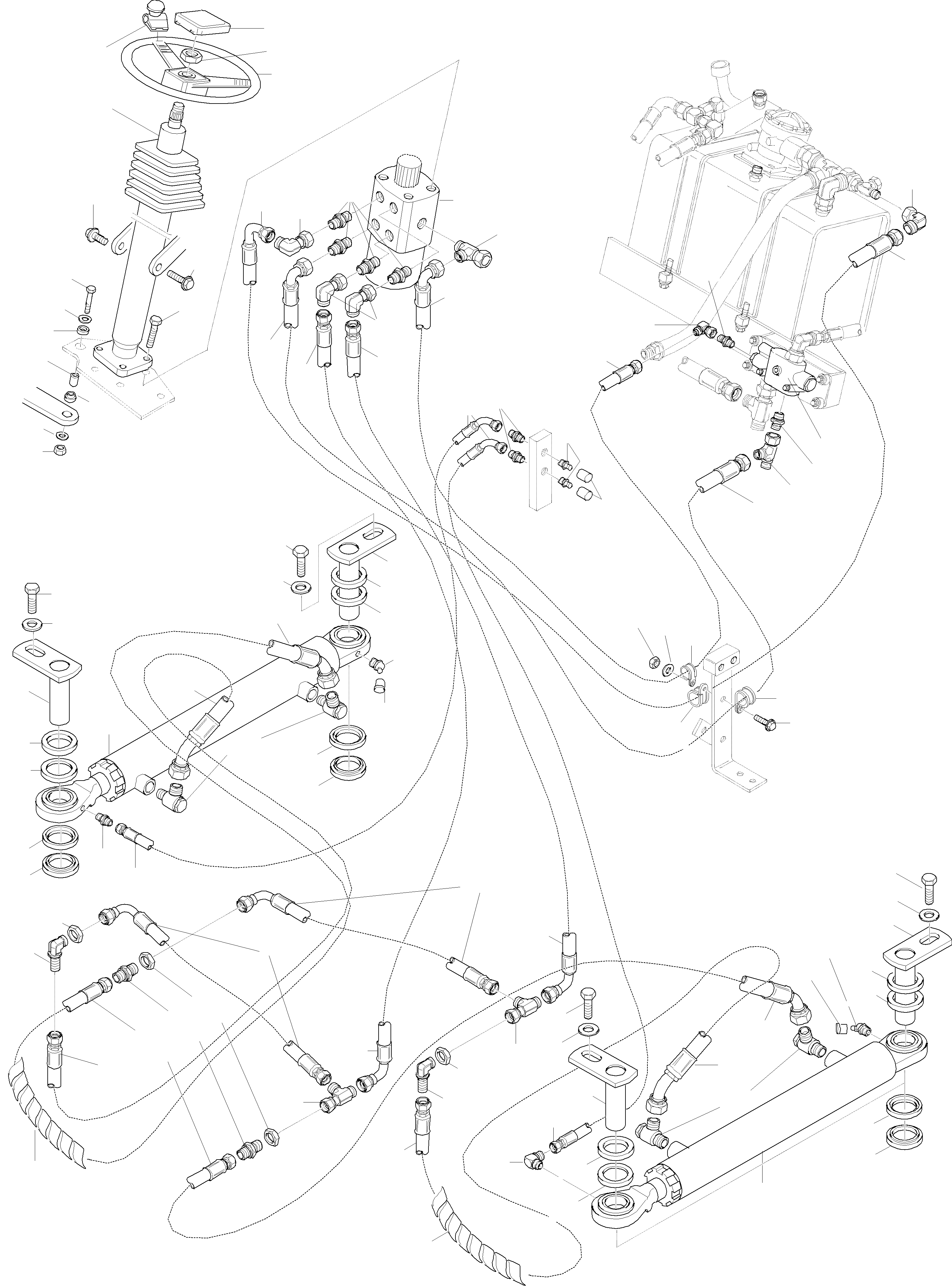 Схема запчастей Komatsu WA115-3 - РУЛЕВ. УПРАВЛЕНИЕ, РУЛЕВ. УПРАВЛЕНИЕ КРЕПЛЕНИЕ 7 РУЛЕВ. УПРАВЛЕНИЕ
