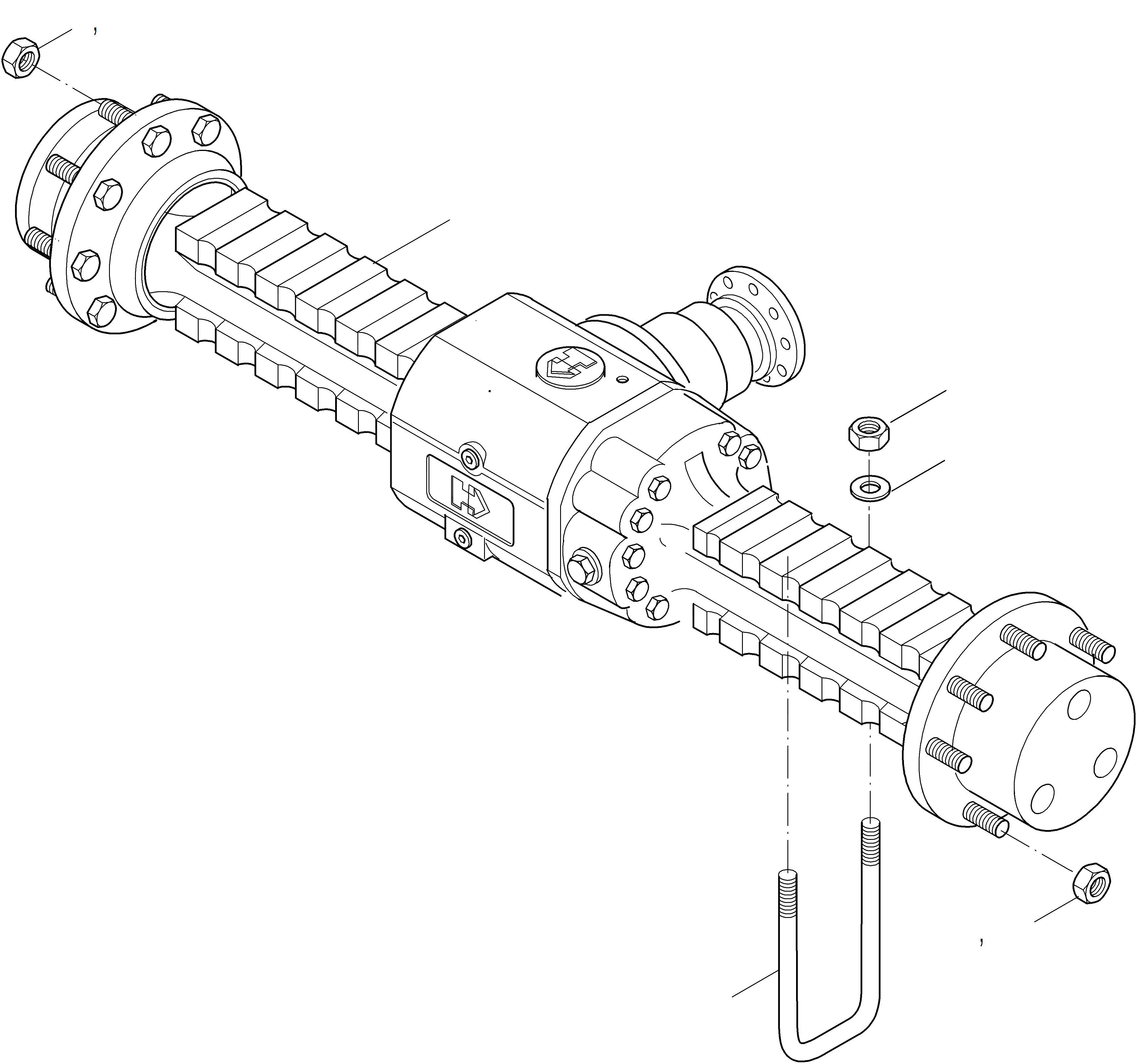 Схема запчастей Komatsu WA115-3 - ПЕРЕДНИЙ МОСТ 8 ПЕРЕДНИЙ МОСТ