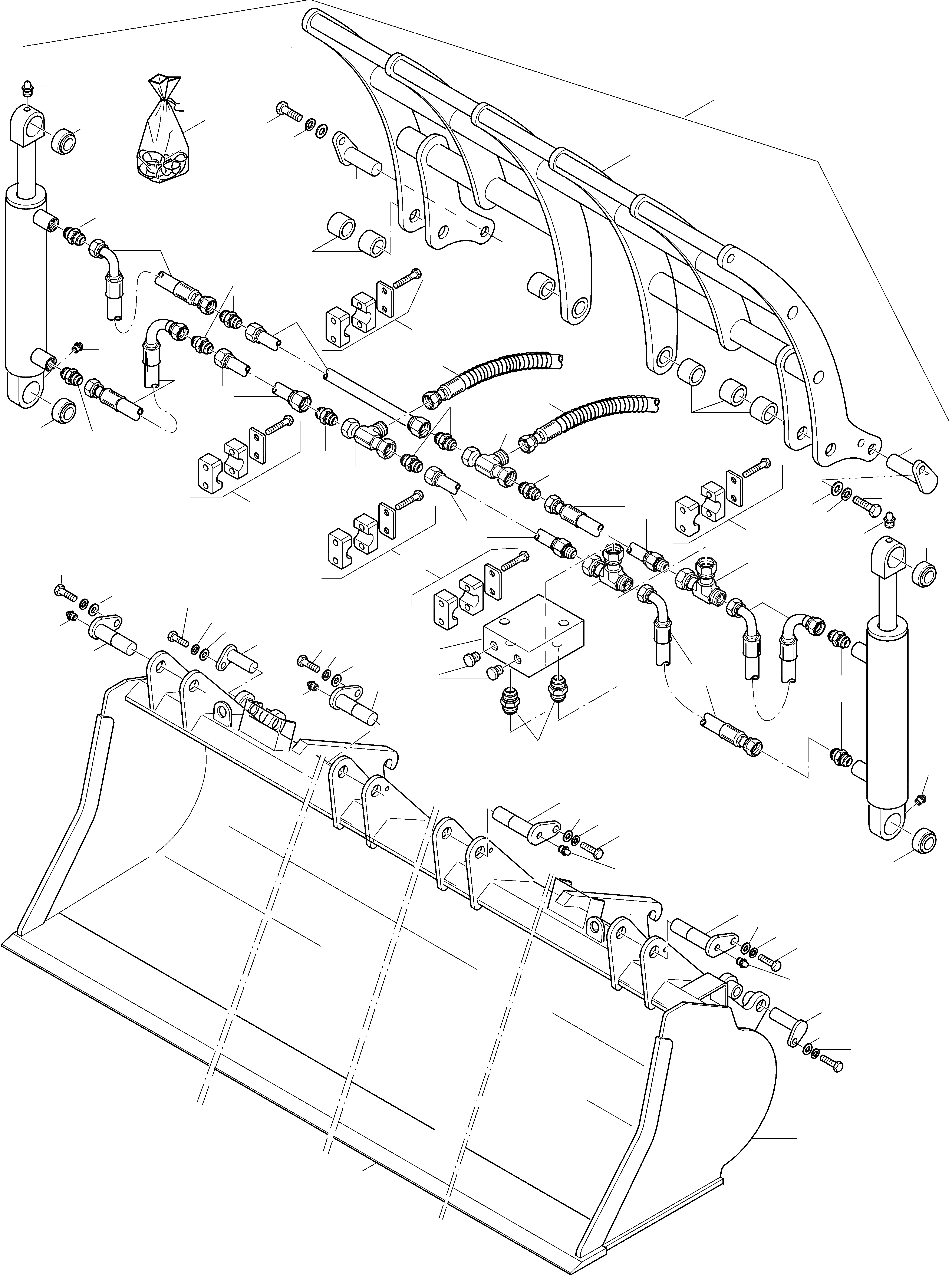 Схема запчастей Komatsu WA115-3 - COMPOST КОВШ ОБОРУД-Е