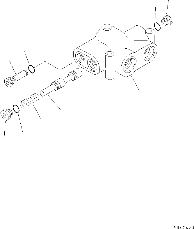 Схема запчастей Komatsu WA120-3 - ПРИОРИТЕТН. КЛАПАН(№-) РУЛЕВ. УПРАВЛЕНИЕ И СИСТЕМА УПРАВЛЕНИЯ