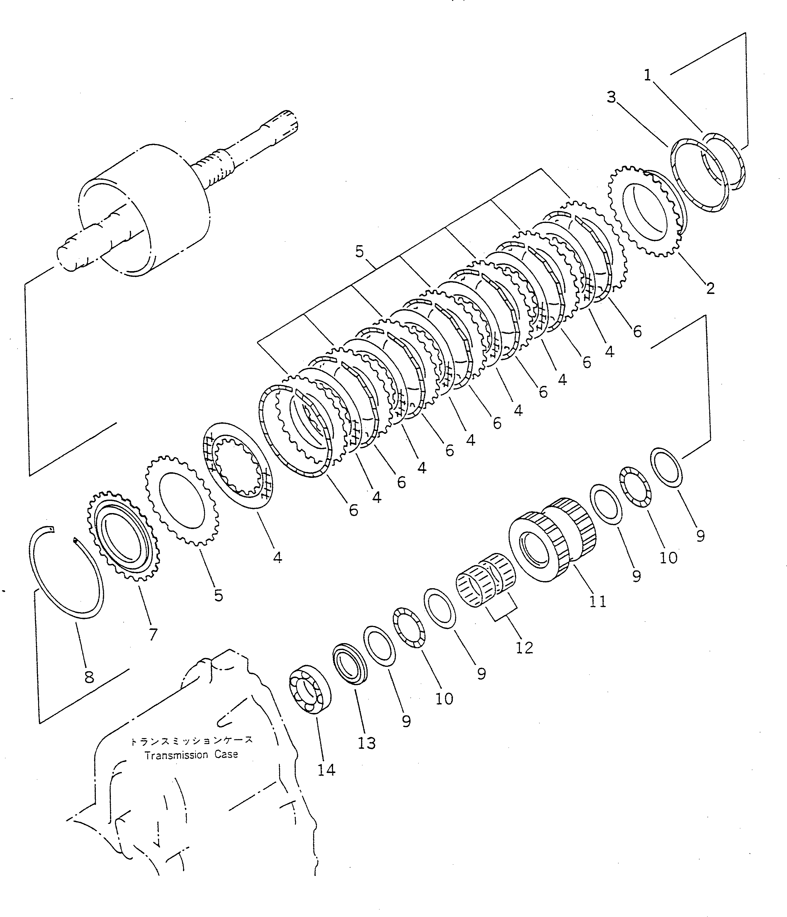 Схема запчастей Komatsu WA120-1 - РЕВЕРС МУФТА (TBG/ABE СПЕЦ-Я.) СПЕЦ. APPLICATION ЧАСТИ