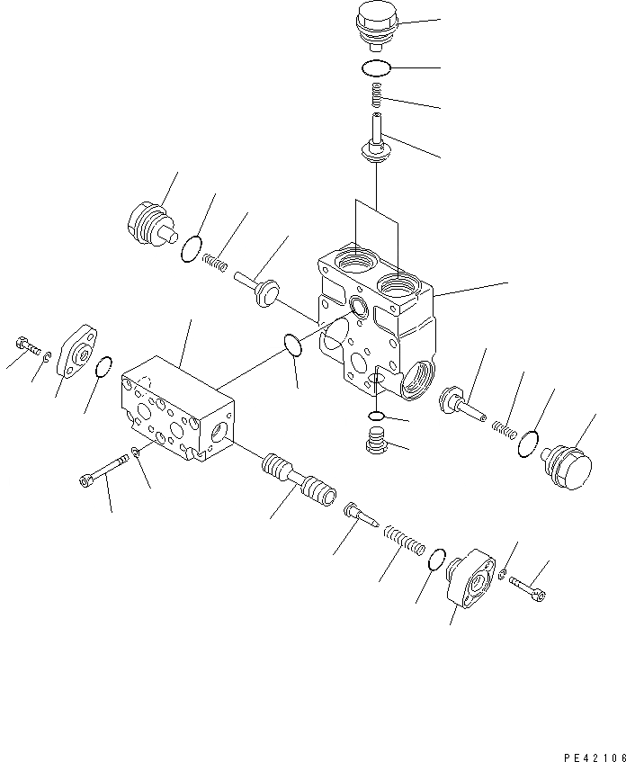 Схема запчастей Komatsu WA120-1 - DIVIDER КЛАПАН (ДЛЯ ЭКСТРЕННОГО УПРАВЛЕНИЯ) (ABE СПЕЦ-Я.) СПЕЦ. APPLICATION ЧАСТИ