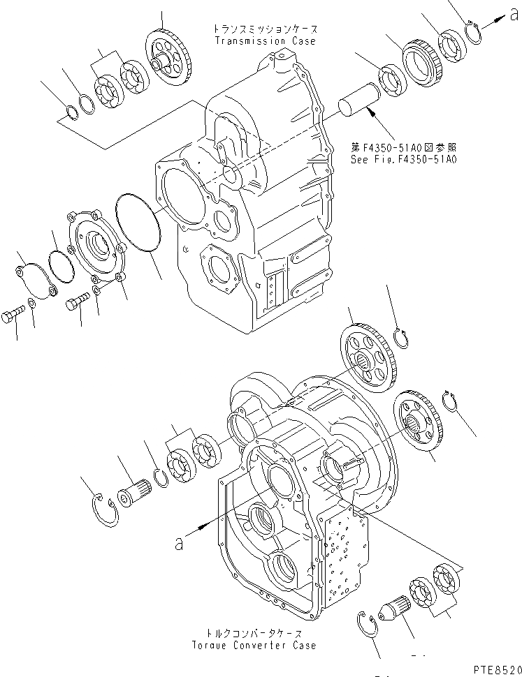 Схема запчастей Komatsu WA120-3 - ТРАНСМИССИЯ (МЕХ-М ОТБОРА МОЩН-ТИ И ЛЕНИВЕЦ) (ДЛЯ ЭКСТРЕНН.) (ДЛЯ -SPEED) ТРАНСМИССИЯ