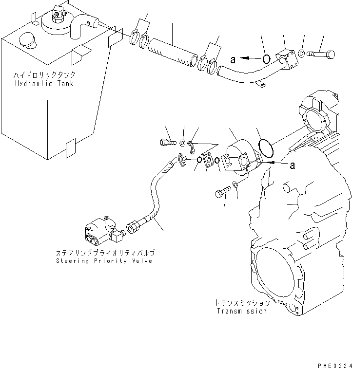 Схема запчастей Komatsu WA120-3 - ГИДР. НАСОС. (ДЛЯ -SPEED) ГИДРАВЛИКА