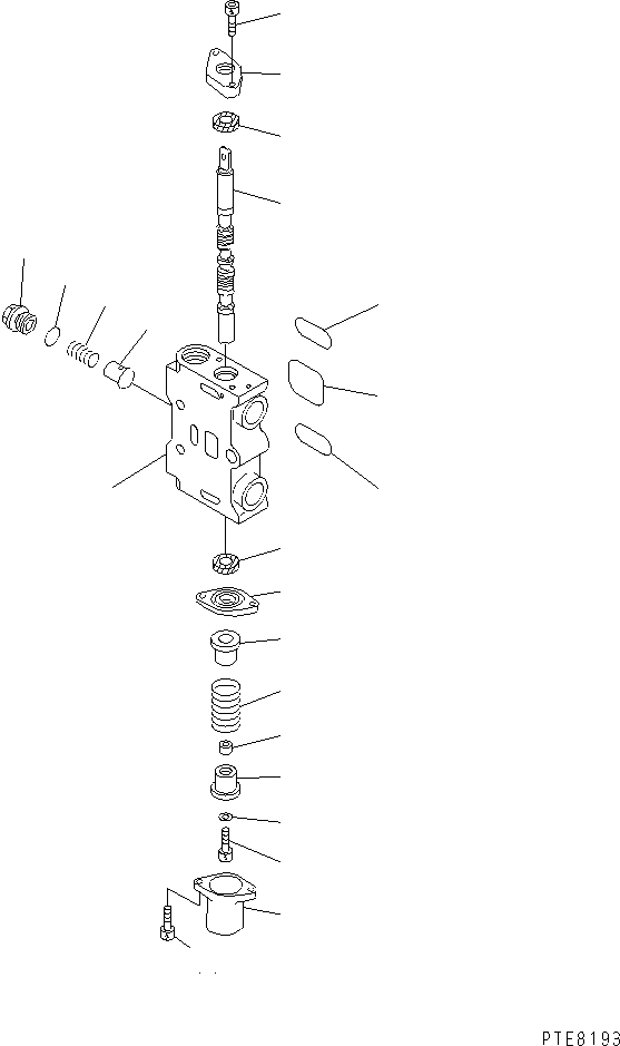 Схема запчастей Komatsu WA120-3 - УПРАВЛЯЮЩ. КЛАПАН (-СЕКЦ.) (/) ОСНОВН. КОМПОНЕНТЫ И РЕМКОМПЛЕКТЫ