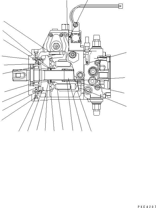 Схема запчастей Komatsu WA120-3CS - HST НАСОС (ВНУТР. ЧАСТИ¤ /7) СИЛОВАЯ ПЕРЕДАЧА