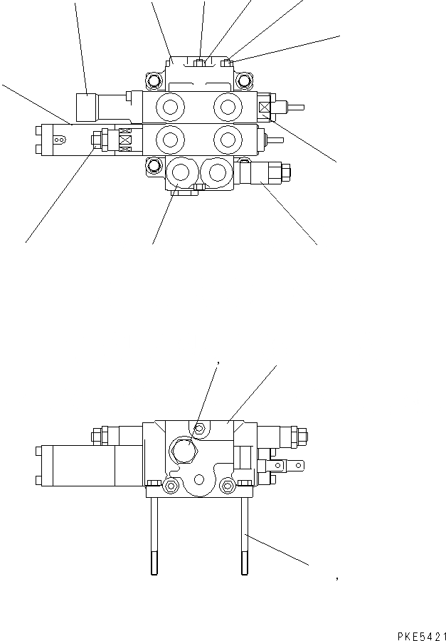 Схема запчастей Komatsu WA120-3CS - 2-Х СЕКЦИОНН. УПРАВЛЯЮЩ. КЛАПАН (ВНУТР. ЧАСТИ) ГИДРАВЛИКА