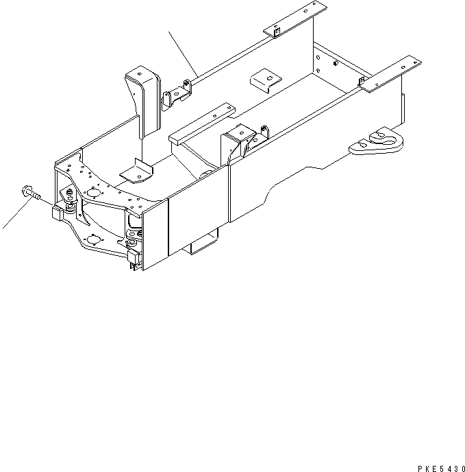 Схема запчастей Komatsu WA120-3CS - ЗАДН. РАМА ОСНОВНАЯ РАМА И ЕЕ ЧАСТИ