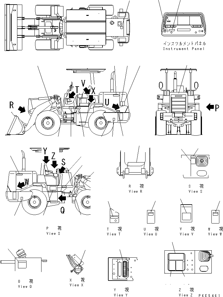 Схема запчастей Komatsu WA120-3CS - МАРКИРОВКА МАРКИРОВКА