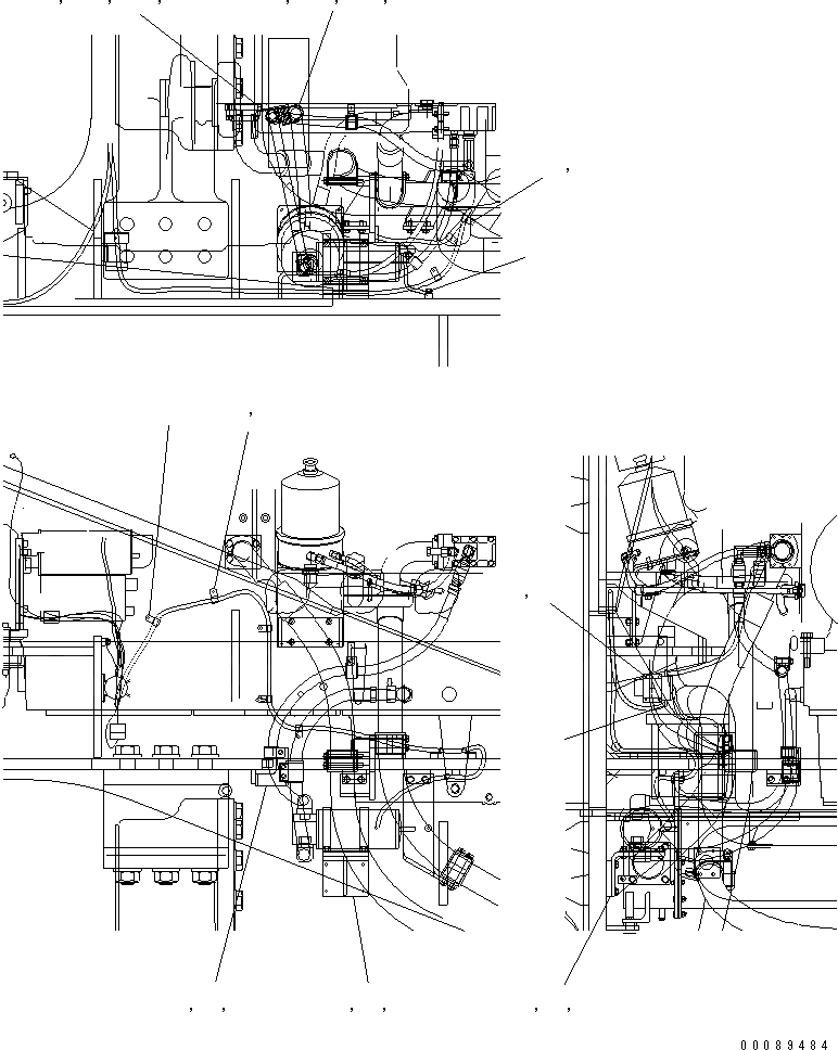 Схема запчастей Komatsu WA1200-3 - ДВИГАТЕЛЬ (ДВИГАТЕЛЬ PRELUBE КОМПОНЕНТЫ)(№-8) КОМПОНЕНТЫ ДВИГАТЕЛЯ