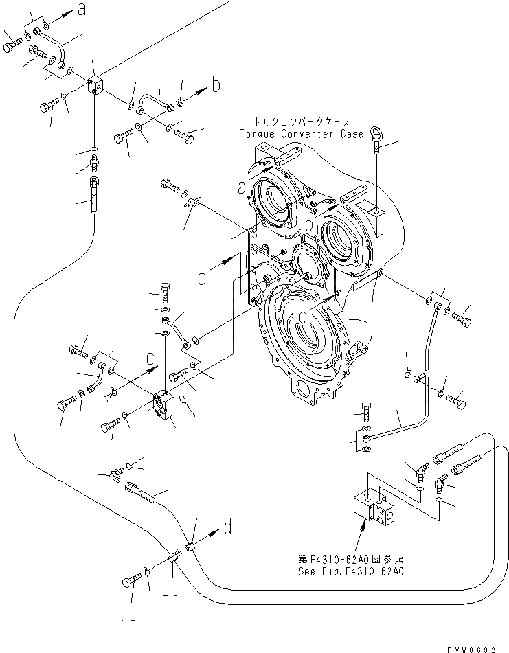 Схема запчастей Komatsu WA1200-3 - ГИДРОТРАНСФОРМАТОР ВХОД ПЕРЕДАЧА (/) (ТРУБЫ) (/)(№-87) ГИДРОТРАНСФОРМАТОР И ТРАНСМИССИЯ