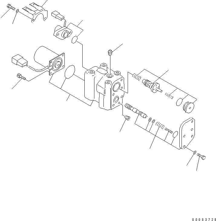 Схема запчастей Komatsu WA1200-3 - КЛАПАН УПРАВЛЕНИЯ ТРАНСМИССИЕЙ (ECMV) (/) ГИДРОТРАНСФОРМАТОР И ТРАНСМИССИЯ