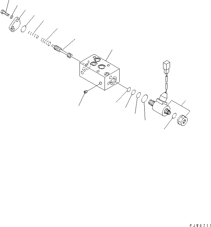 Схема запчастей Komatsu WA1200-3 - КЛАПАН УПРАВЛЕНИЯ ТРАНСМИССИЕЙ ГИДРОТРАНСФОРМАТОР И ТРАНСМИССИЯ