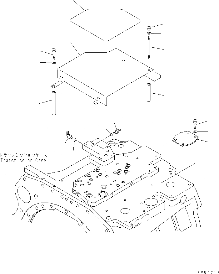 Схема запчастей Komatsu WA1200-3 - ТРАНСМИССИЯ ФЛАНЕЦ И COVER(№-) ГИДРОТРАНСФОРМАТОР И ТРАНСМИССИЯ