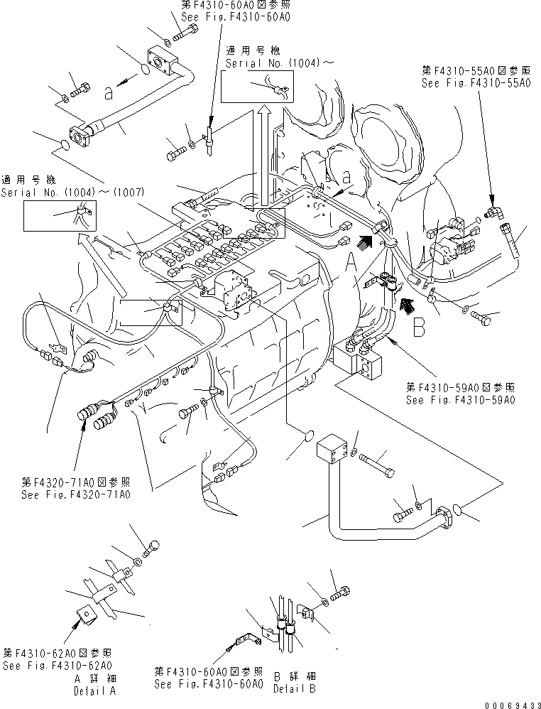 Схема запчастей Komatsu WA1200-3 - ТРАНСМИССИЯ ПРОВОДКА И ТРУБЫ (/)(№-(7)) ГИДРОТРАНСФОРМАТОР И ТРАНСМИССИЯ