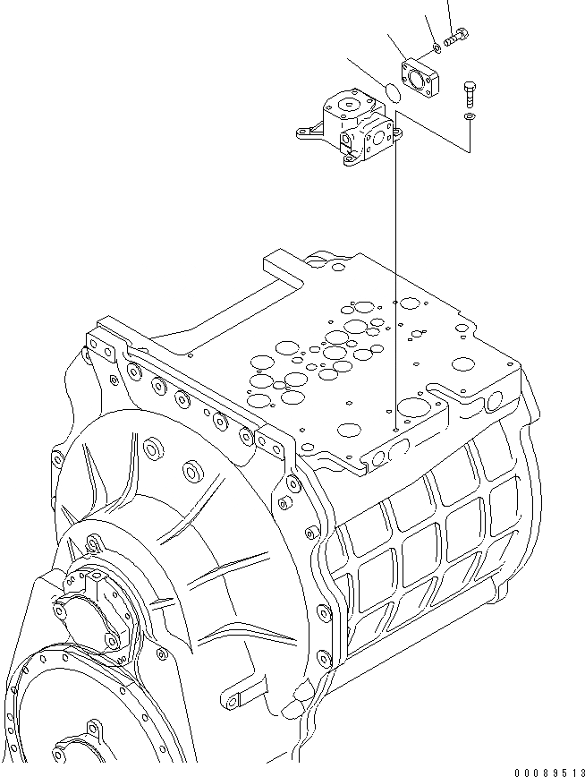 Схема запчастей Komatsu WA1200-3 - ГИДРОЛИНИЯ ТРАНСМИССИИ (ПЛАСТИНА)(№-87) ГИДРОТРАНСФОРМАТОР И ТРАНСМИССИЯ