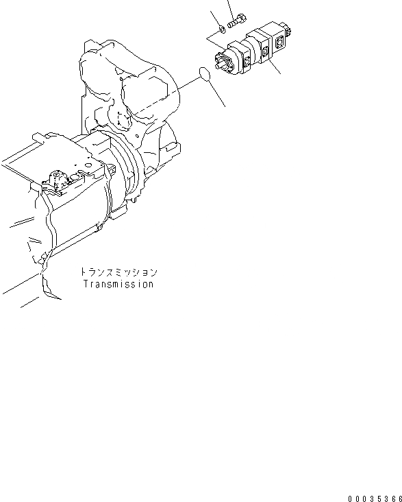 Схема запчастей Komatsu WA1200-3 - ГИДРОТРАНСФОРМАТОР И ТРАНСМИССИЯ ЛИНИЯ (КРЕПЛЕНИЕ ГИДР. НАСОСА ЧАСТИ) ГИДРОТРАНСФОРМАТОР И ТРАНСМИССИЯ