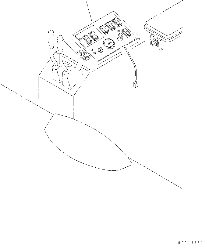 Схема запчастей Komatsu WA1200-3 - ПОЛ SUB (Э/ПРОВОДКА КОРПУС)(№-) КАБИНА ОПЕРАТОРА И СИСТЕМА УПРАВЛЕНИЯ