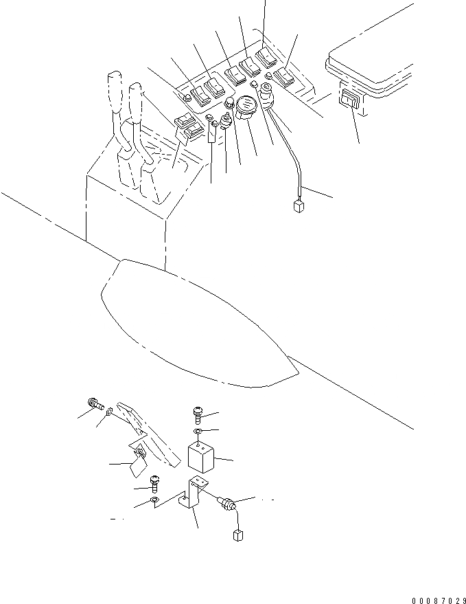 Схема запчастей Komatsu WA1200-3 - ПОЛ SUB (ПАНЕЛЬ УПРАВЛЕНИЯ) (ДЛЯ EC REGULATION СПЕЦ-Я.)(№8-) КАБИНА ОПЕРАТОРА И СИСТЕМА УПРАВЛЕНИЯ