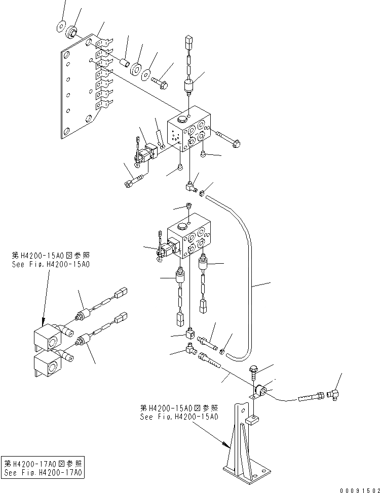 Схема запчастей Komatsu WA1200-3 - OPERATOR AREA (КЛАПАН PPCЛИНИЯ) (ЗАДН.)(№79-) ОСНОВН. КОМПОНЕНТЫ И РЕМКОМПЛЕКТЫ