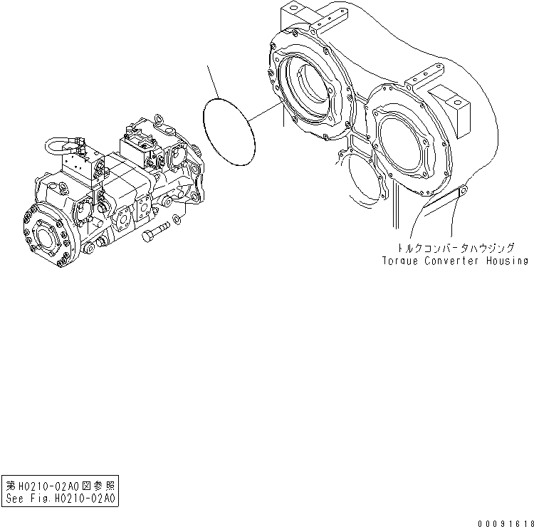 Схема запчастей Komatsu WA1200-3 - ЗАДН. РАМА (ТРАНСМИССИЯ И ГИДРОТРАНСФОРМАТОР ASSEMBLY) (ПОГРУЗ. НАСОС (NO.) КОМПОНЕНТЫ)(№79-) ОСНОВН. КОМПОНЕНТЫ И РЕМКОМПЛЕКТЫ