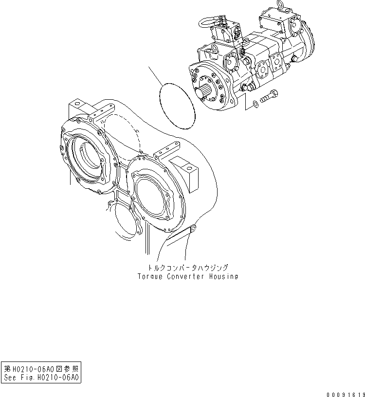 Схема запчастей Komatsu WA1200-3 - ЗАДН. РАМА (ТРАНСМИССИЯ И ГИДРОТРАНСФОРМАТОР ASSEMBLY) (ПЕРЕКЛЮЧАТЕЛЬ НАСОС КОМПОНЕНТЫ)(№79-) ОСНОВН. КОМПОНЕНТЫ И РЕМКОМПЛЕКТЫ