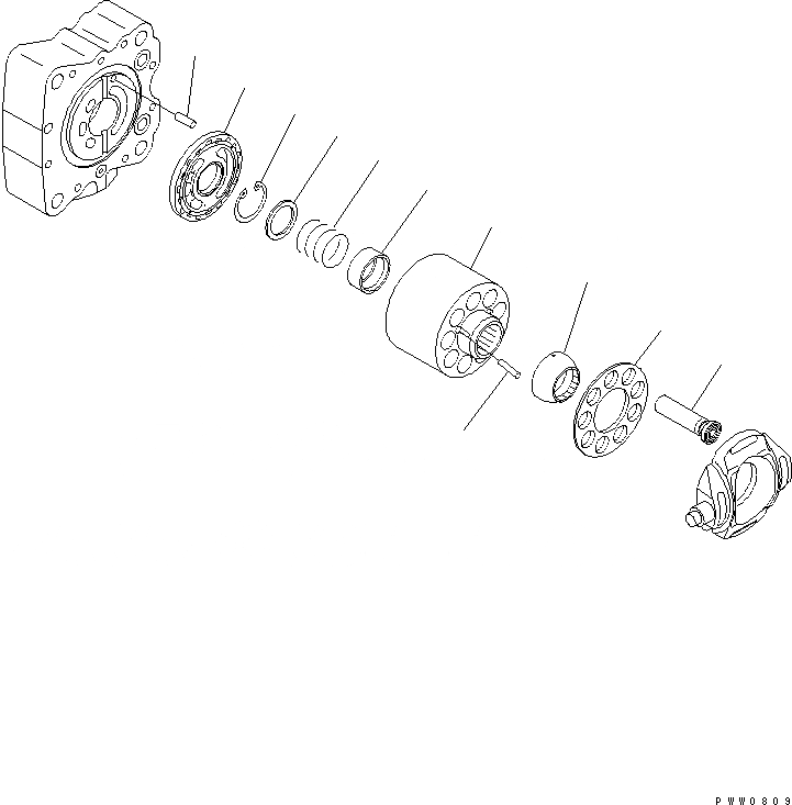 Схема запчастей Komatsu WA1200-3 - ПЕРЕКЛЮЧАТЕЛЬ НАСОС (8/) ОСНОВН. КОМПОНЕНТЫ И РЕМКОМПЛЕКТЫ