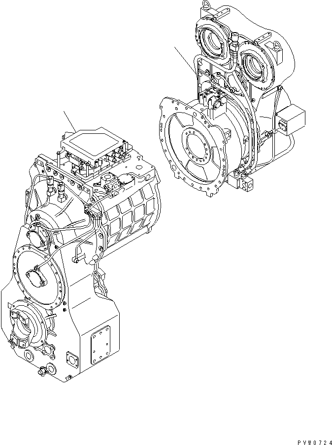 Схема запчастей Komatsu WA1200-3 - ГИДРОТРАНСФОРМАТОР И ТРАНСМИССИЯ ГИДРОТРАНСФОРМАТОР И ТРАНСМИССИЯ